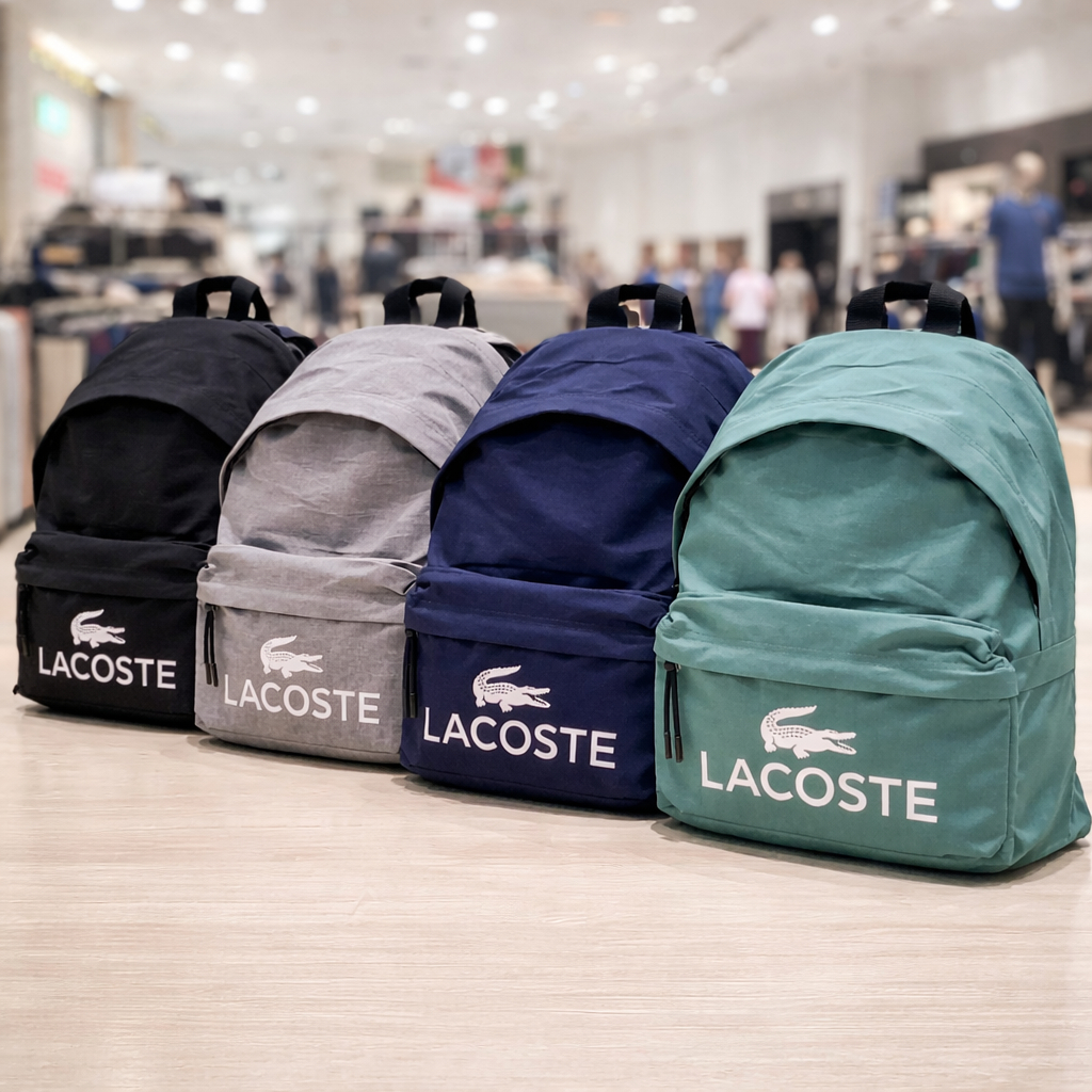 LACOSTE Tas Ransel Punggung Backpack Branded Ringan Praktis dan Modern