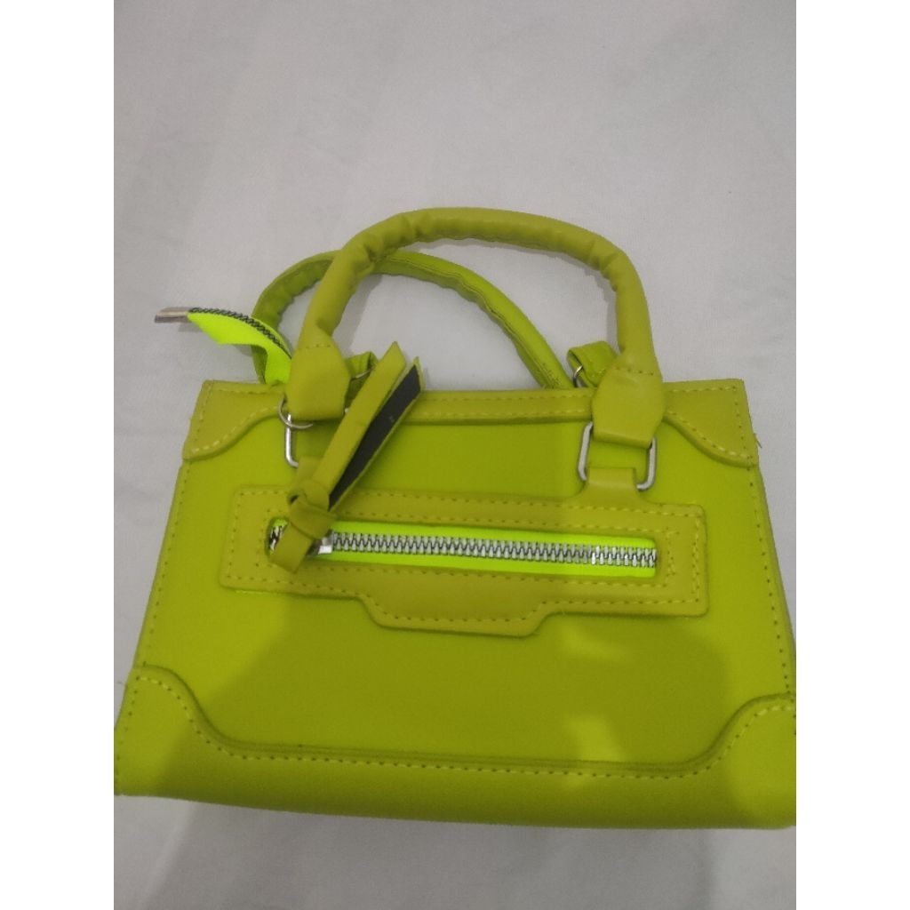 tas mini hijau lime