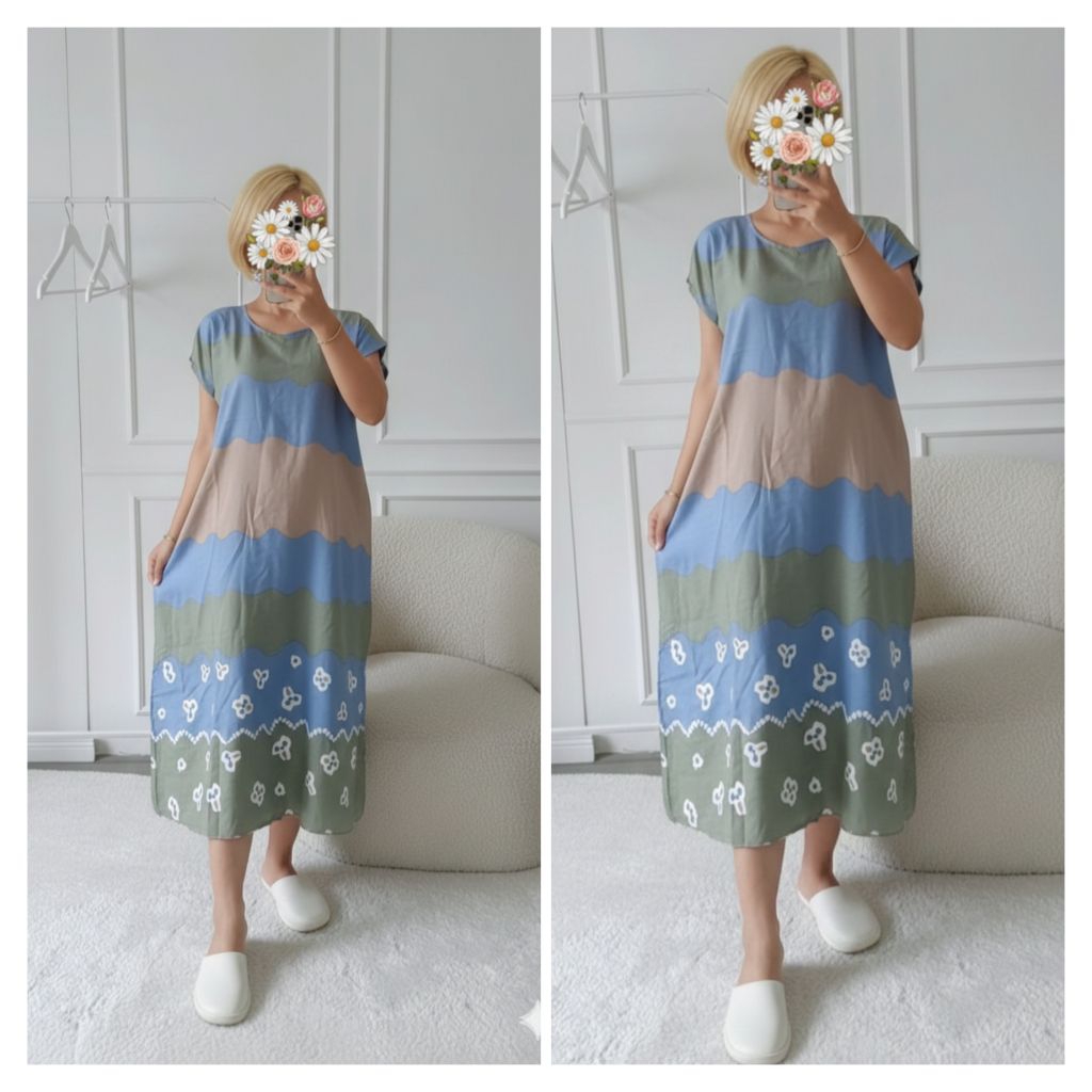 Daster Midi Rayon Daster Nyaman Daster NON BUSUI Home Wear