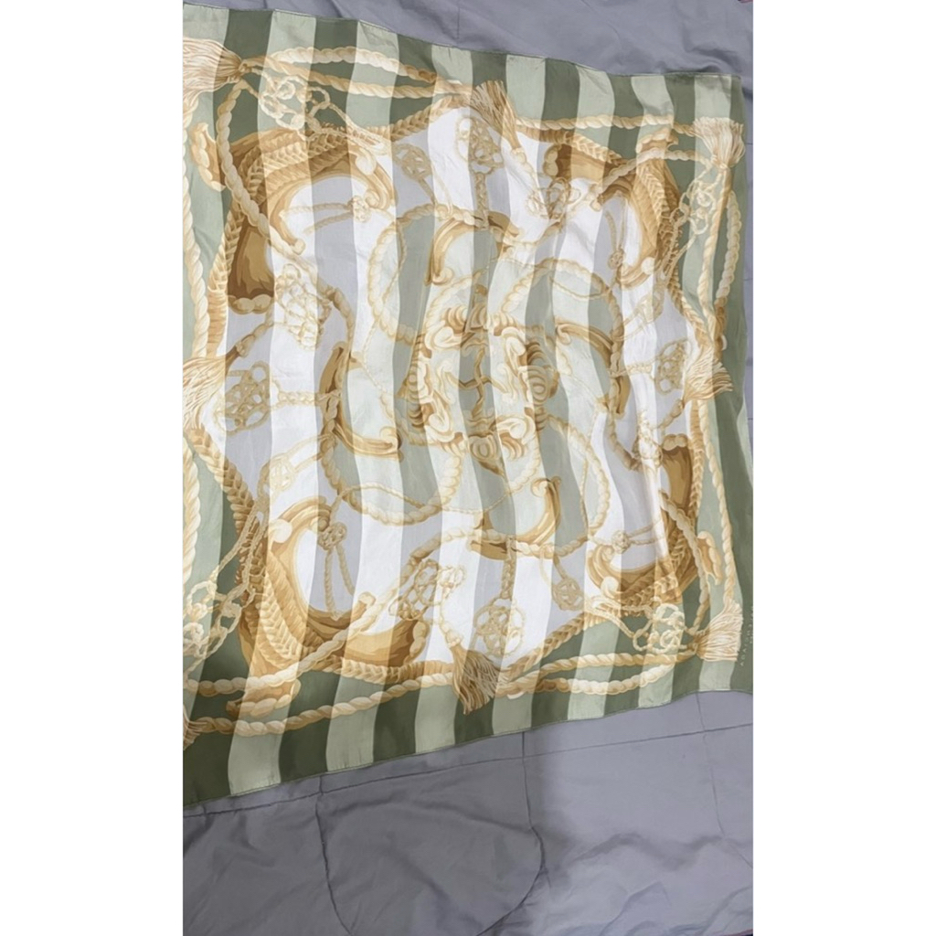 Balenci*ga Silk Scarf/Pashmina