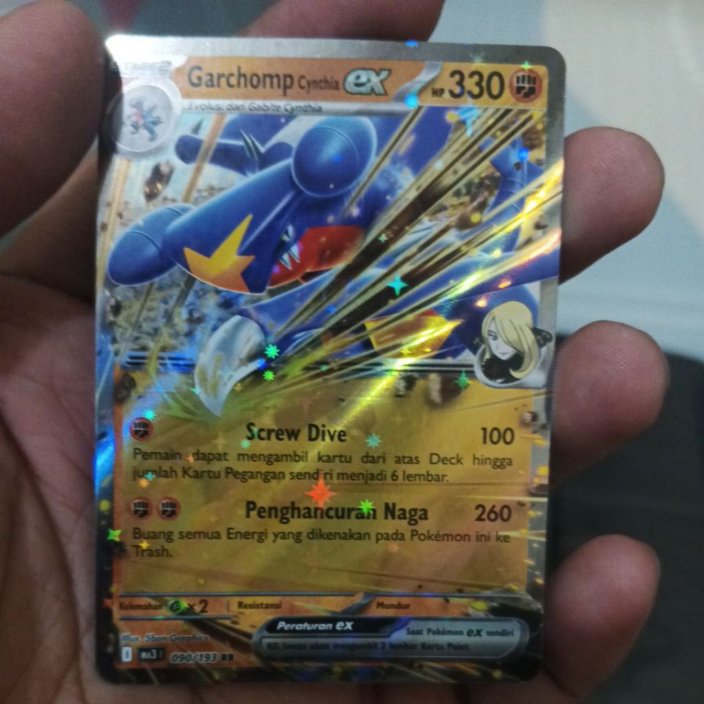 Garchomp Cynthia EX RR 090/193 MA3 Mega Impian EX