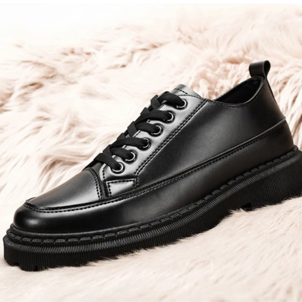 DMD Sepatu Pantofel Pria Docmart Kulit Anti Slip Sepatu Pantofel Kasual Pria