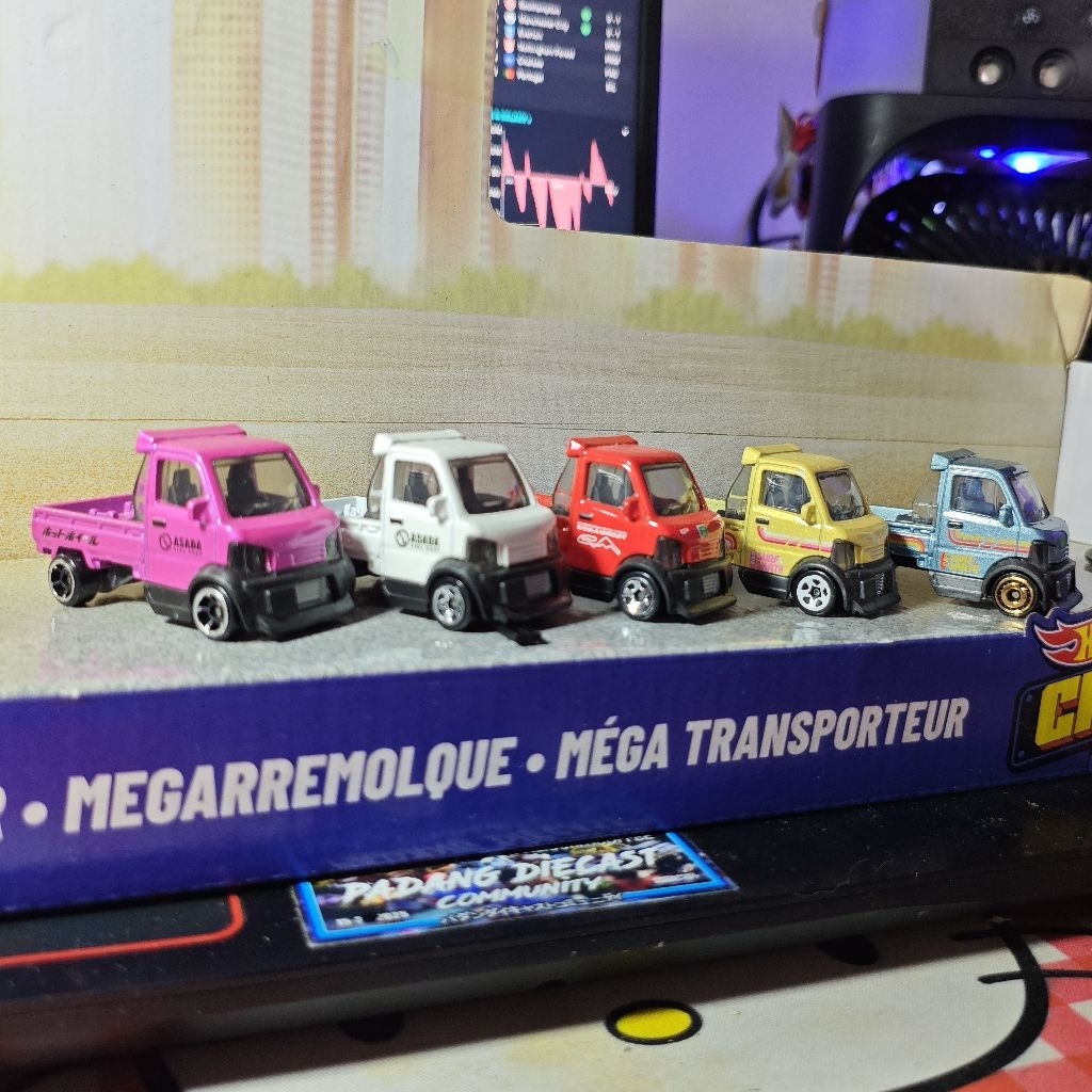 Hot Wheels Mighty K Merah Putih Biru Pink Kuning Loose Bundle