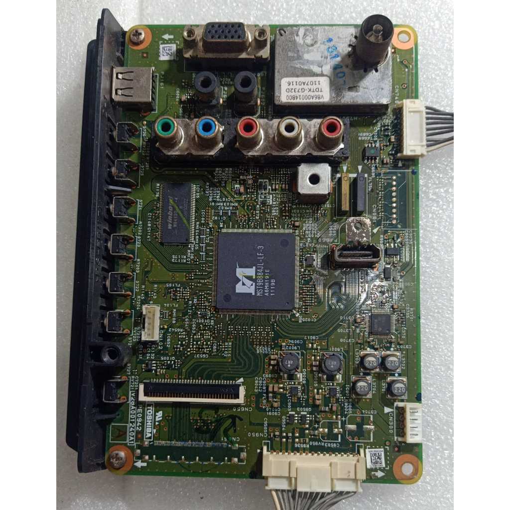 Mainboard tv Toshiba pb2413- PE0942. Bekas bergaransi.