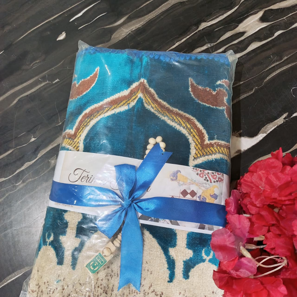 Souvenir Haji Umroh Sajadah Turki Warna Tebal BESAR l Oleh-Oleh Haji dan Umroh l Free Ucapan