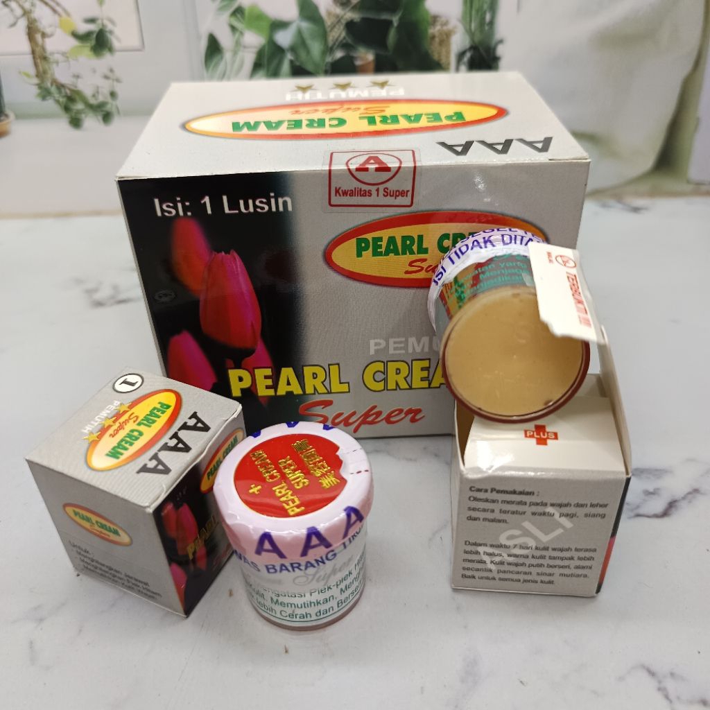3pcs Cream Pearl cream Super AAA prlembab Wajah