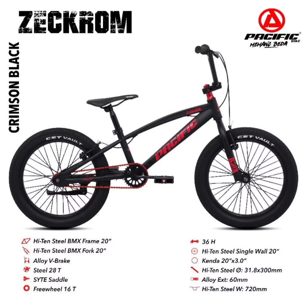 Sepeda BMX UK 20 inch PACIFIC HOTSHOT ban 20x3.0/jumbo