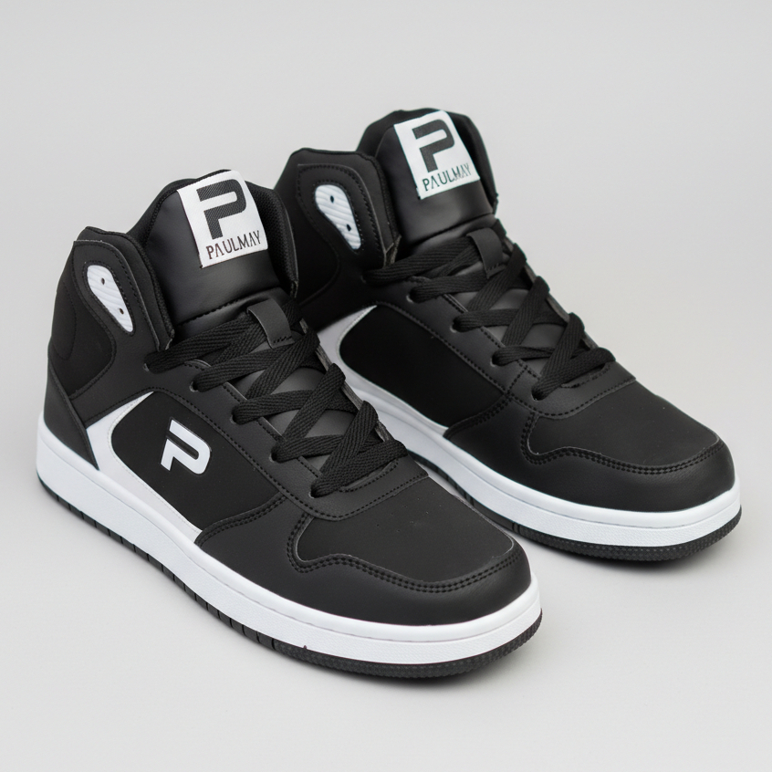 PAULMAY - Sepatu Sneakers Pria Lisbon High - Black White