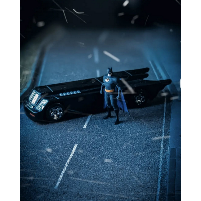 Miniature Figure BATMAN Animation 1/64 HO diorama for diecast