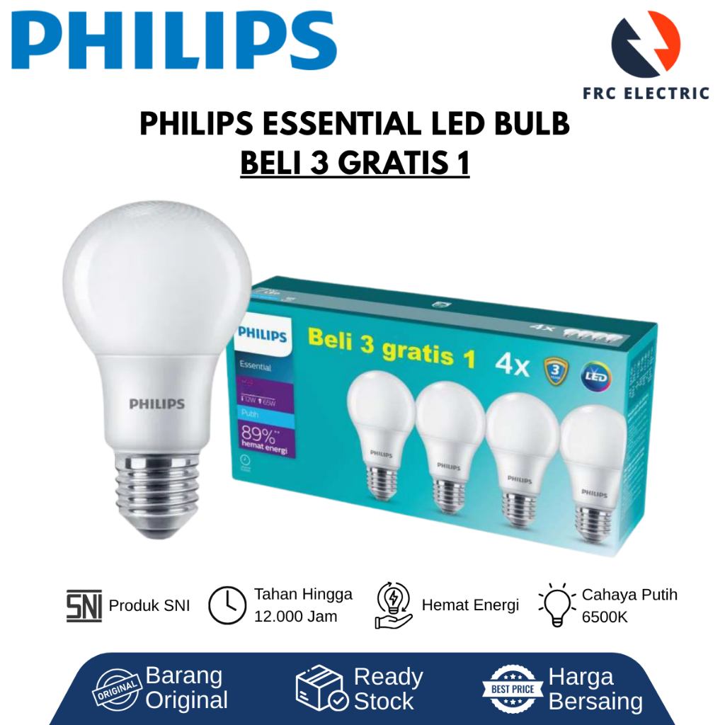 LAMPU LED  - LAMPU RUMAH - LAMPU -  LAMPU PHILIPS - BOHLAM PHILIPS - LAMPU BULB PHILIPS - PHILIPS ES