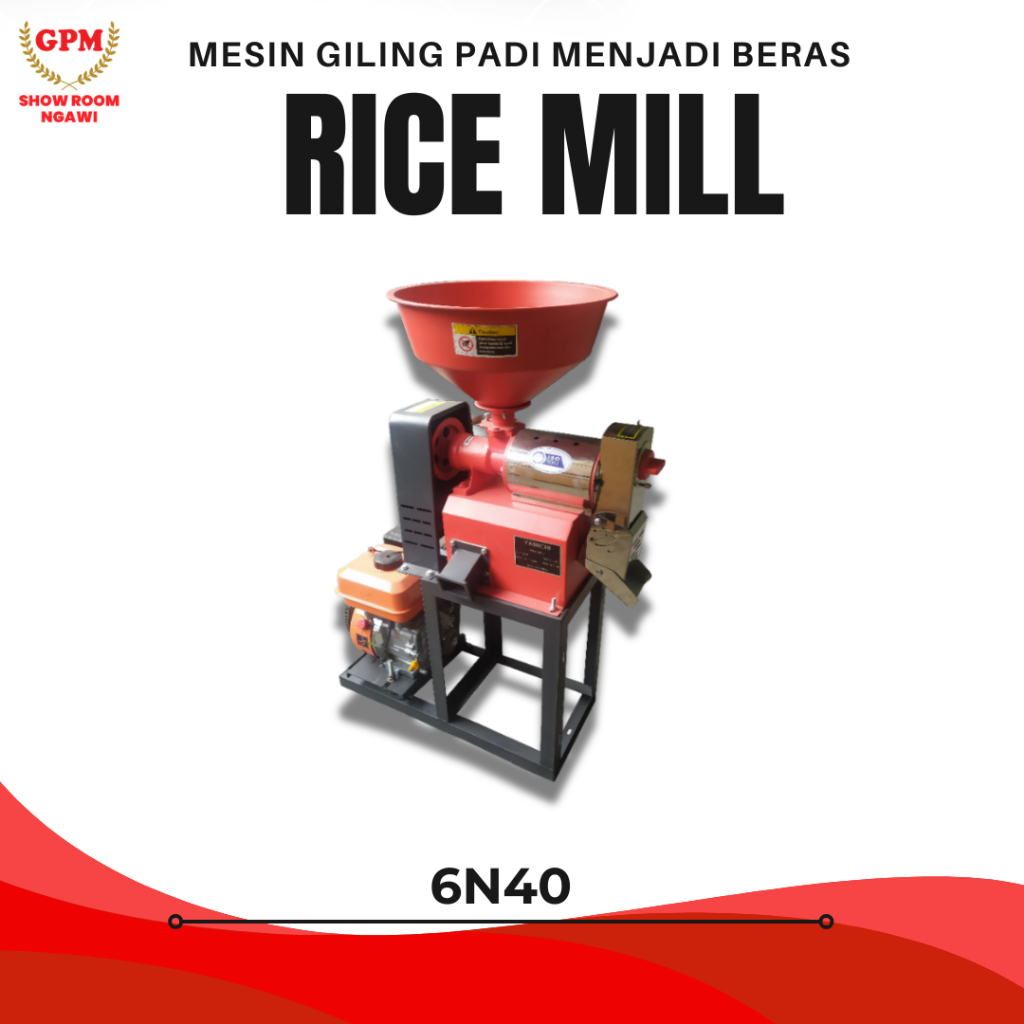 YAMICHI Mesin Gilingan Padi Beras Selep Rice Mill Pengupas Gabah Menjadi Beras 6N40