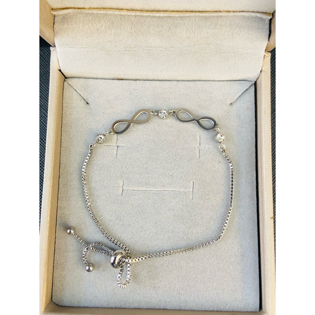 gelang serut silver titanium