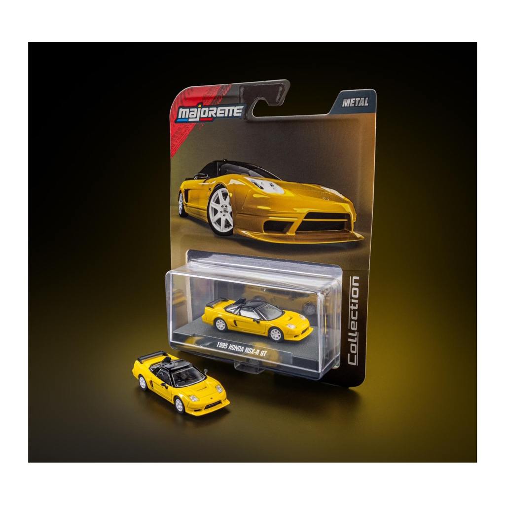 Hotwheels Majorette Honda NSX GT-R skala 1:64 mobil mainan diecast 2025 - Honda NSX GT-R yellow
