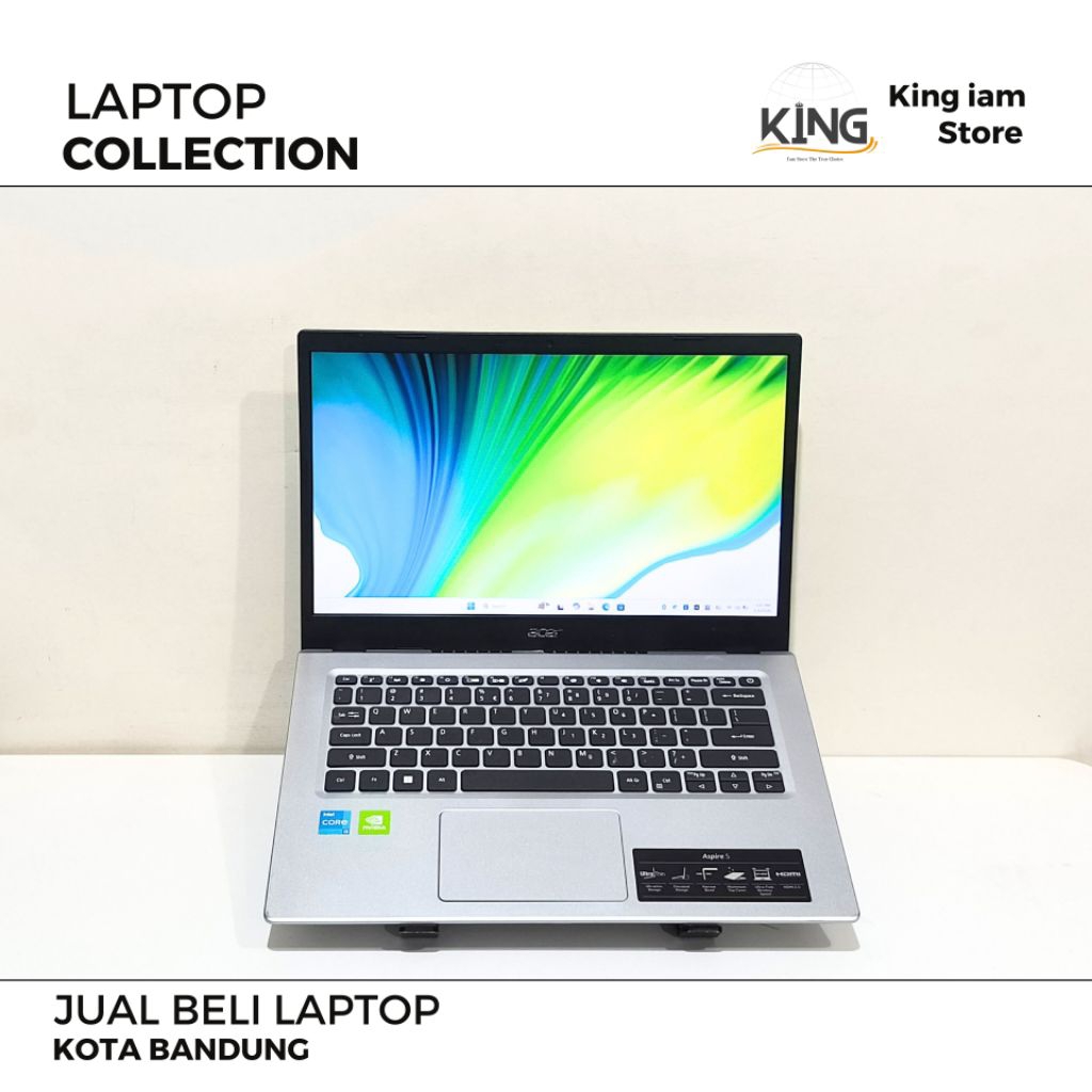 Acer Aspire 5 i5 Gen 11 MX350 8GB SSD 512GB Laptop Kuliah Desain Gaming Ringan | King iam store