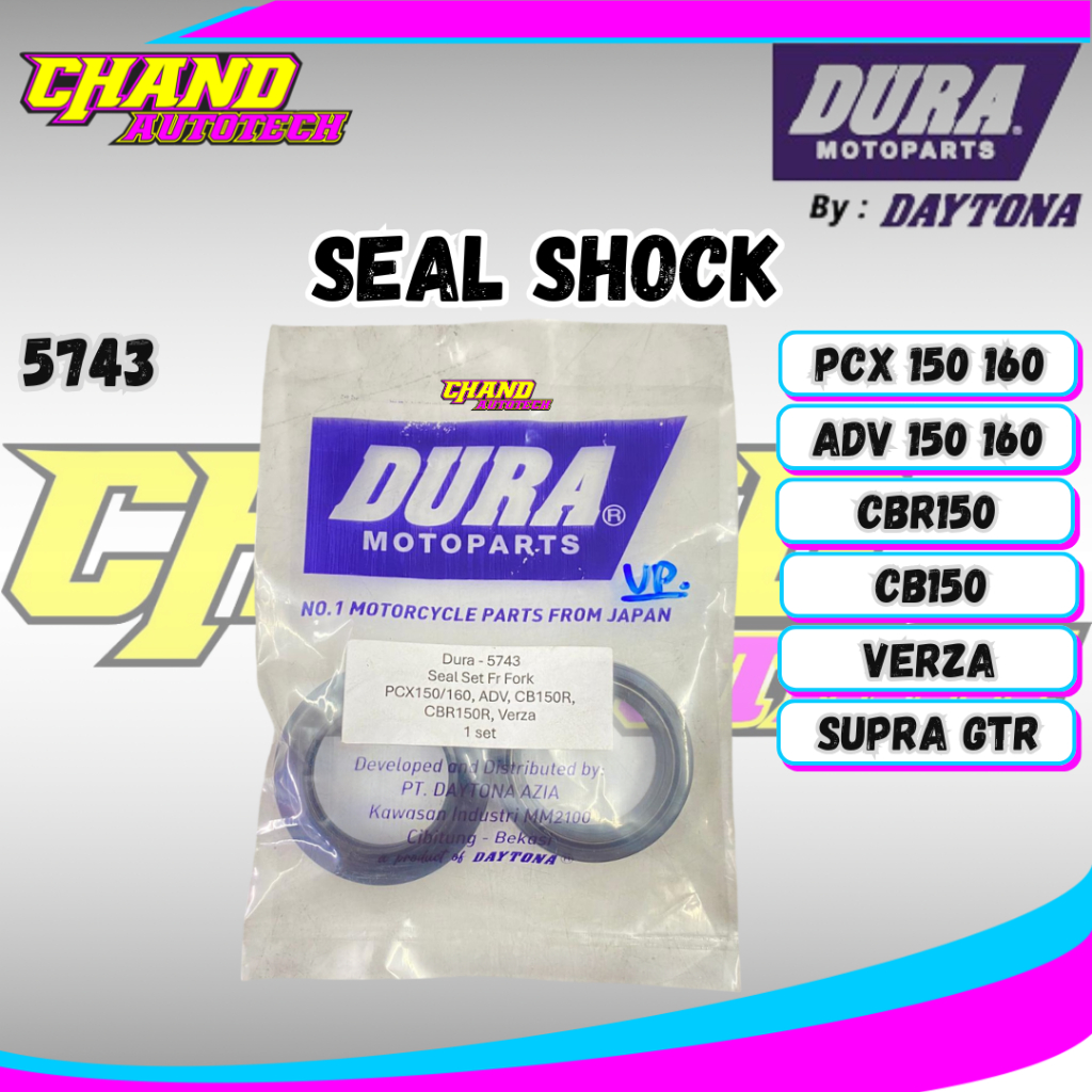 Seal Shock Depan Set PCX ADV CB150 CBR150 Supra GTR Seal abu Dura By Daytona 5743