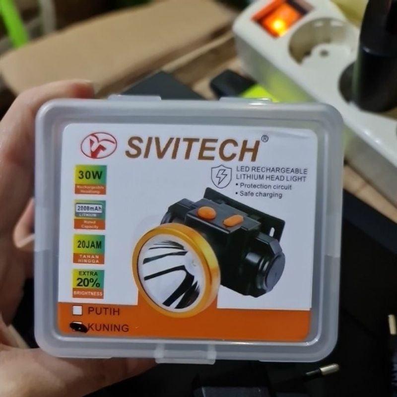 Senter Kepala 30W Kuning SIVITECH