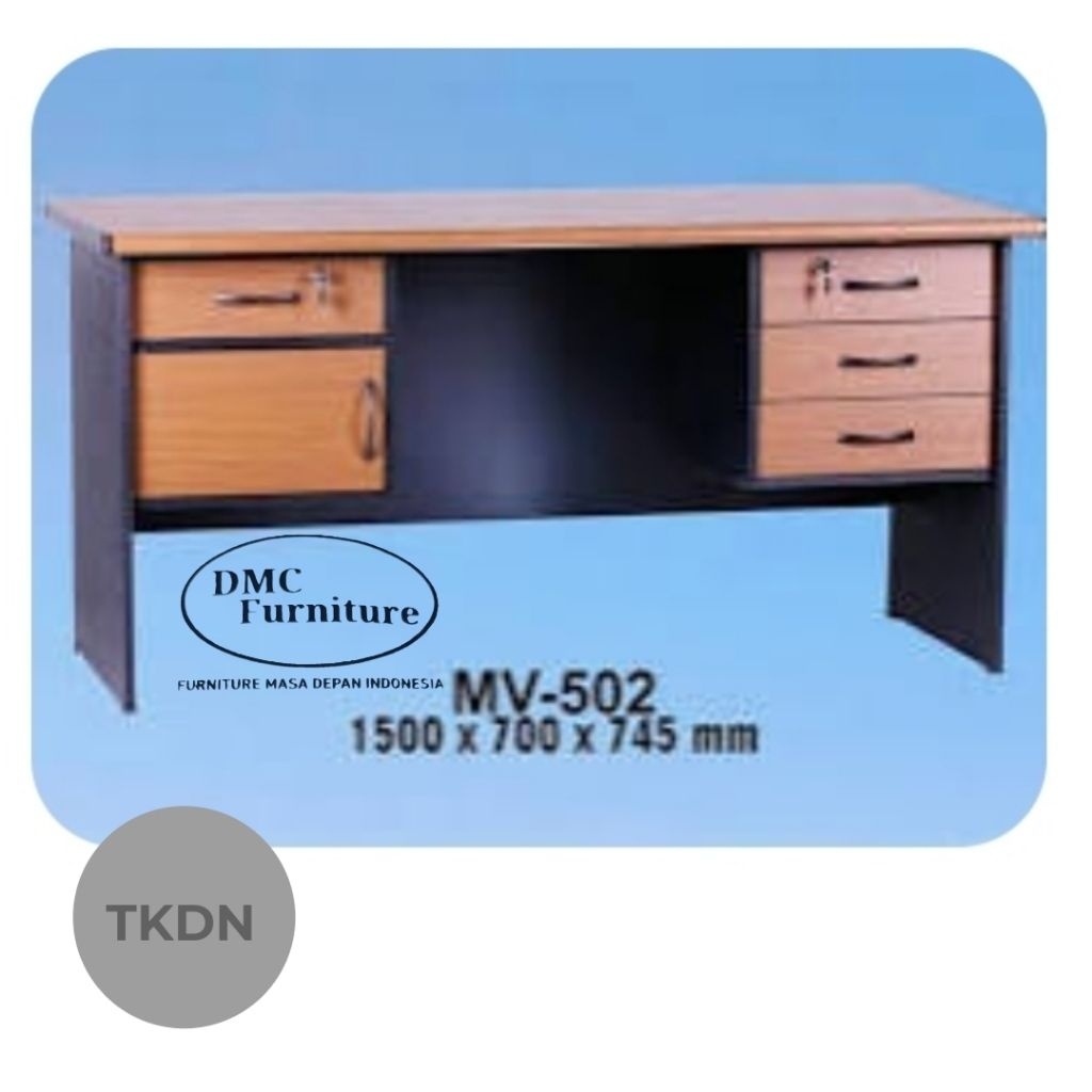 Meja Kantor TKDN VIP Meja kerja meja tulis MV 501 MV 502 meja kantor meja tulis 1 biro VIP