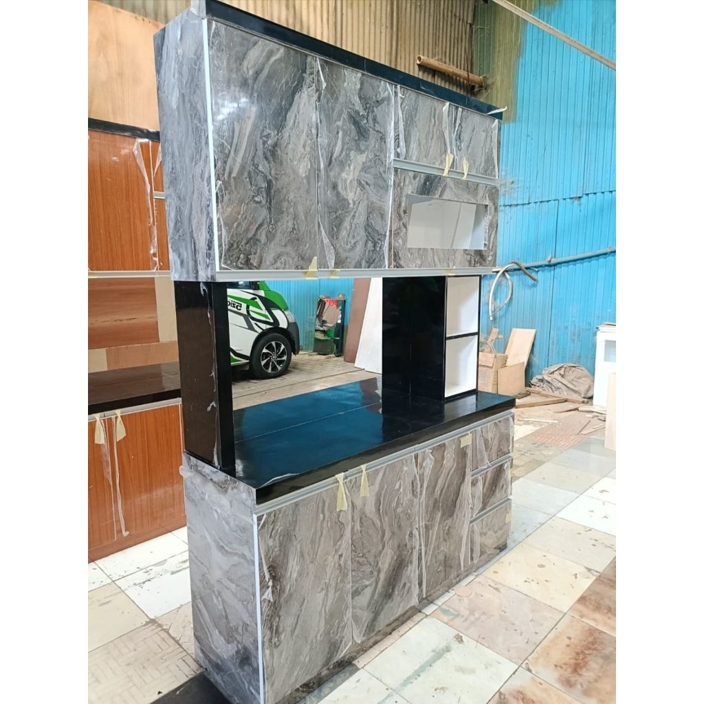 Pratama Interior Rak Piring Dapur/ Lemari Dapur 4 Pintu /Kitchen Set minimalis