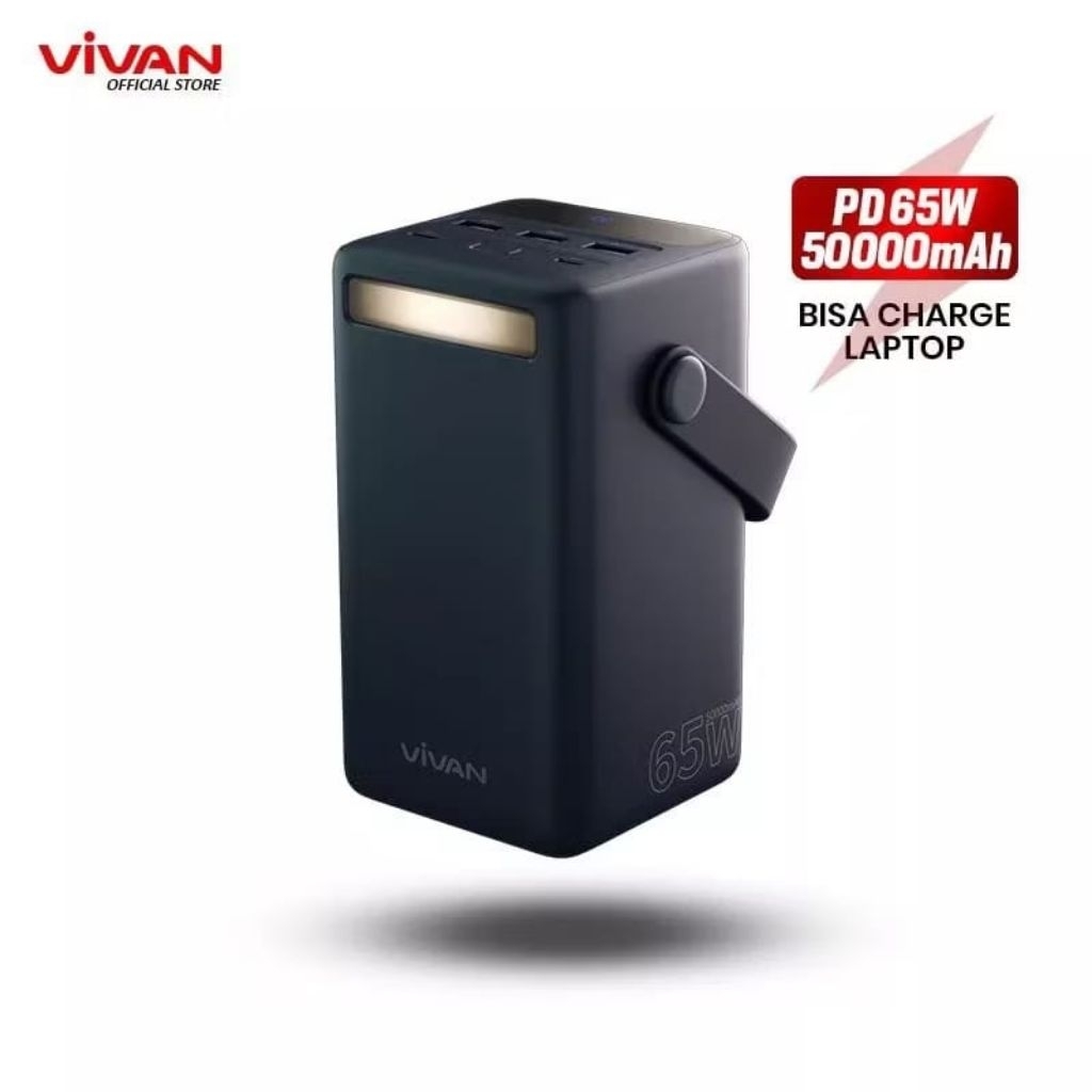 Powerbank Vivan VPB-B50 50000mAh LED PD 65W 4 Output Original