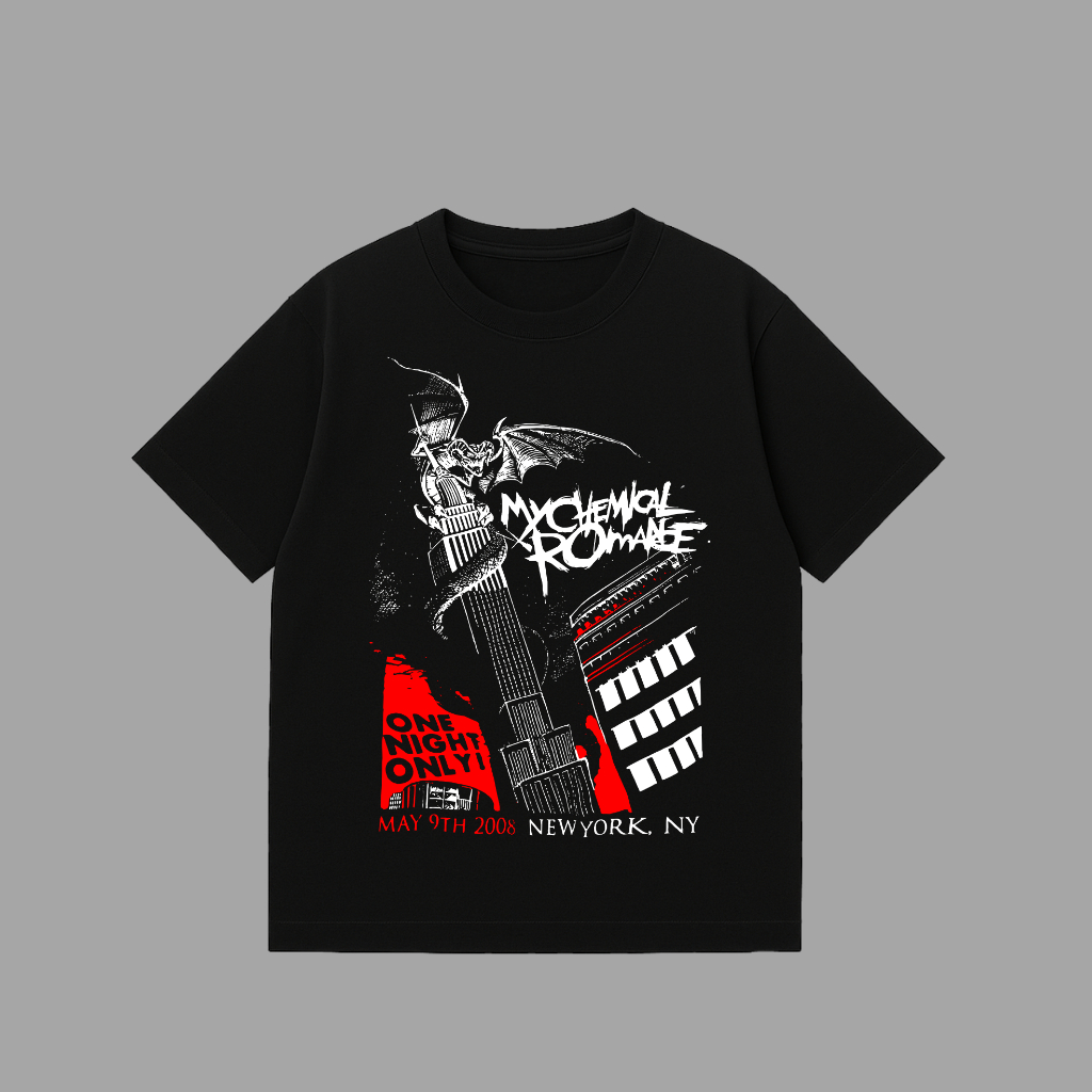 T-SHIRT BAND NATIVES | LENGAN PENDEK MOTIF MY CHEMICAL ROMANCE MCRX COMBED DISTRO