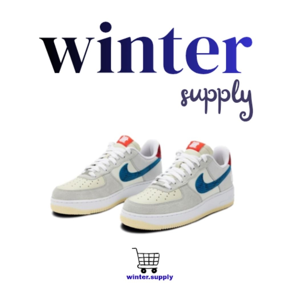 WINTER - Sneakers Undefeated X Nike Air Force 1 Low Grey "100% BNIB"