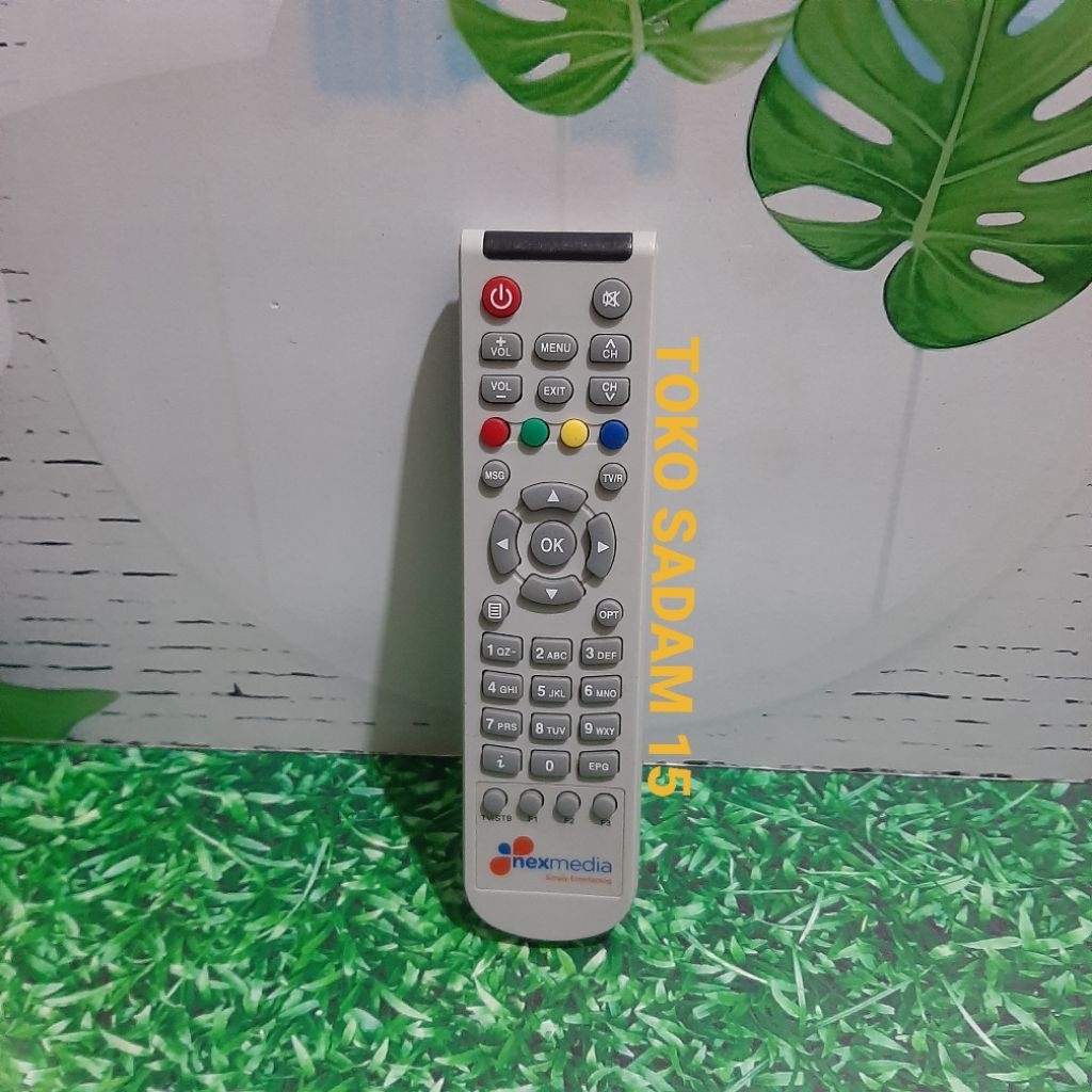 REMOTE REMOT RECEIVER STB PARABOLA NEXMEDIA PUTIH KECIL ORIGINAL