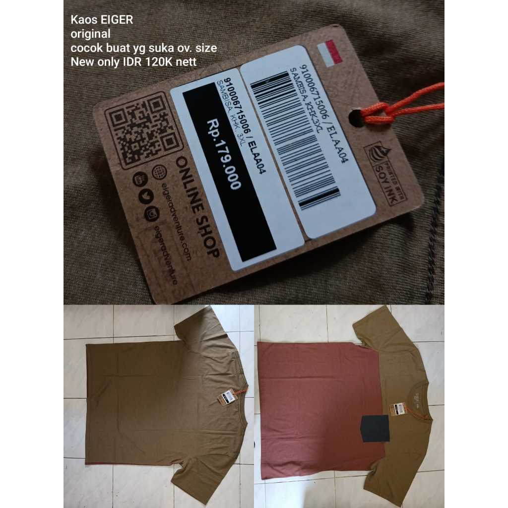 Kaos EIGER Original Full Tag