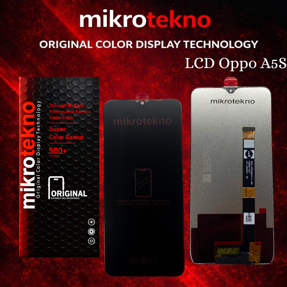 LCD OPPO A5s Fullset Touchscreen Layar HP OPPO A5s Mikrotekno