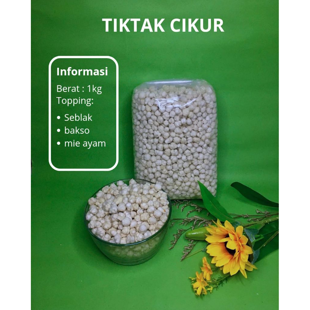 1kg TIKTAK CIKUR / PILUS KENCUR sebagai camilan, toping Seblak, Bakso, Mie instan, Mie ayam, Cilok a