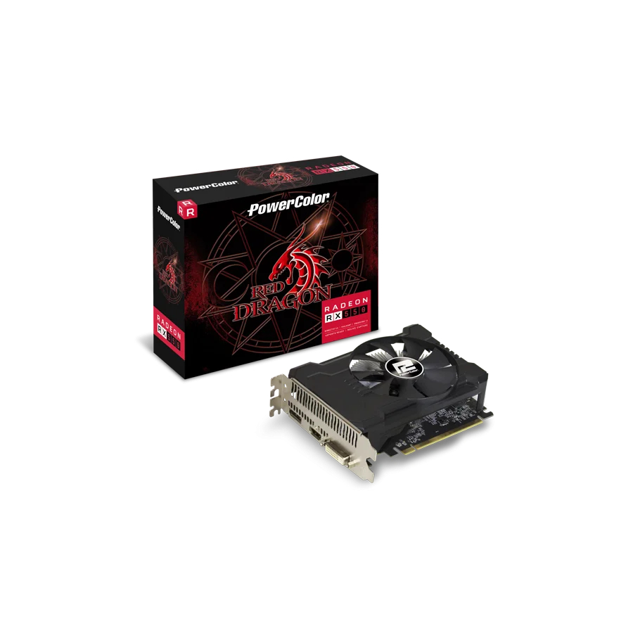 Vga PowerColor RX 550 4GB Red Dragon - Radeon RX 550 4GB PowerColor - Radeon RX550 4GB