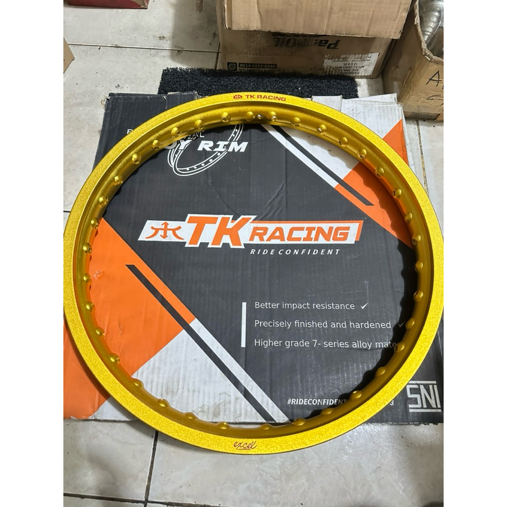 Velg Tk Racing ring 18x1.60 TK Racing Original Gold Kulit Jeruk