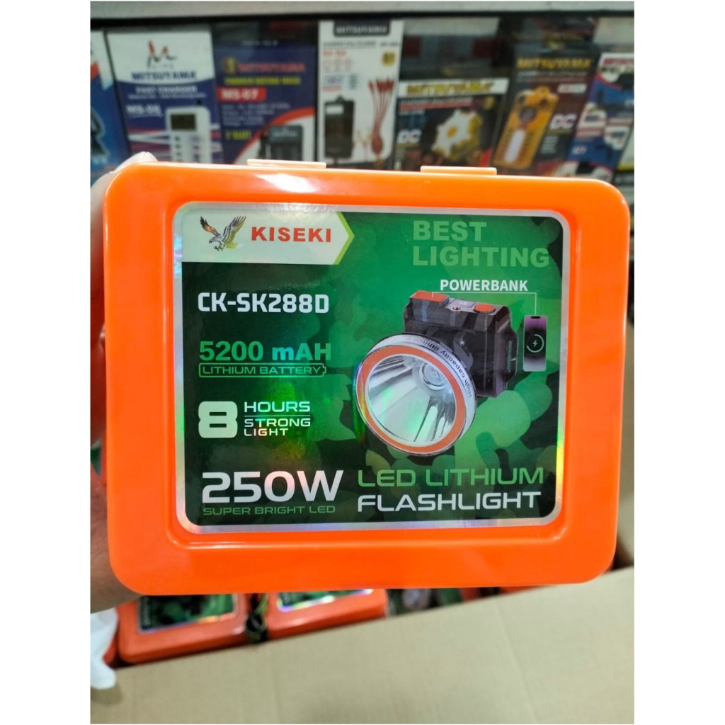 senter kepala selam/diving kiseki Ck-Sk288D cahaya putih 250wat super bright led