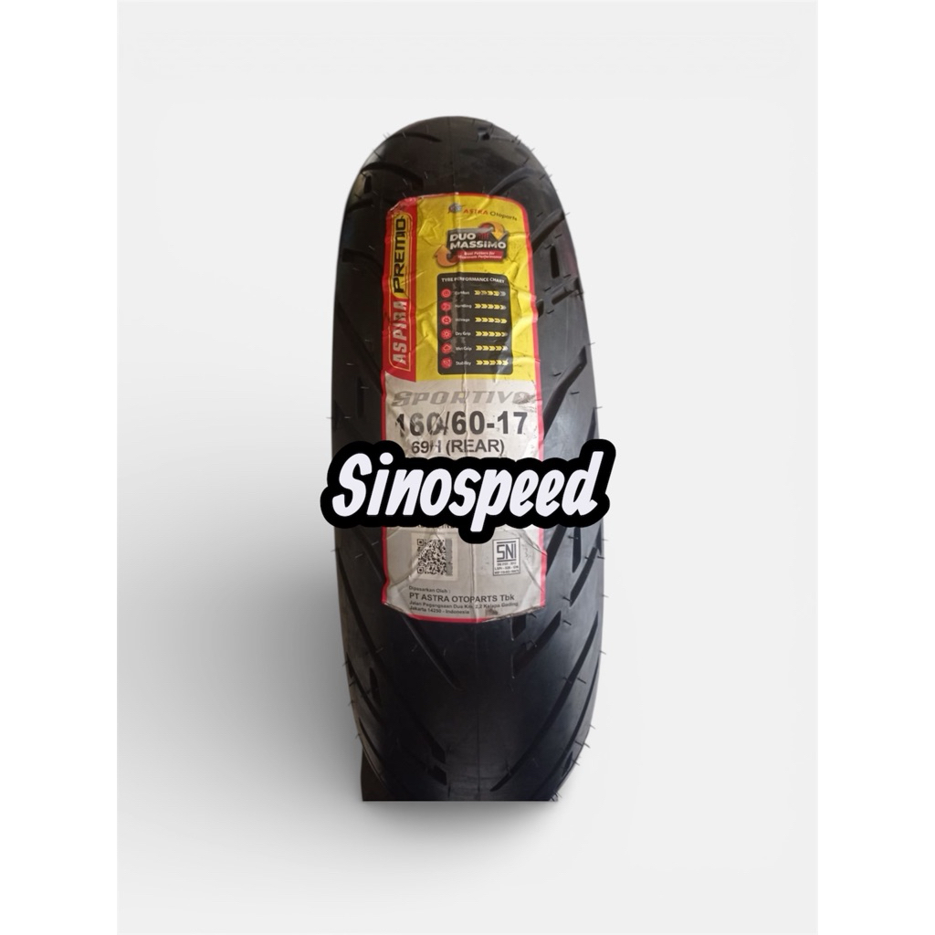 Ban tubeless Aspira Premio 160/60-17 CBR250RR R25 Ninja250