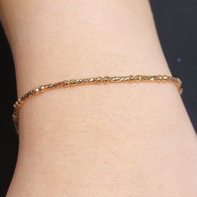 Gelang Emas Asli Bambu Gold 8k