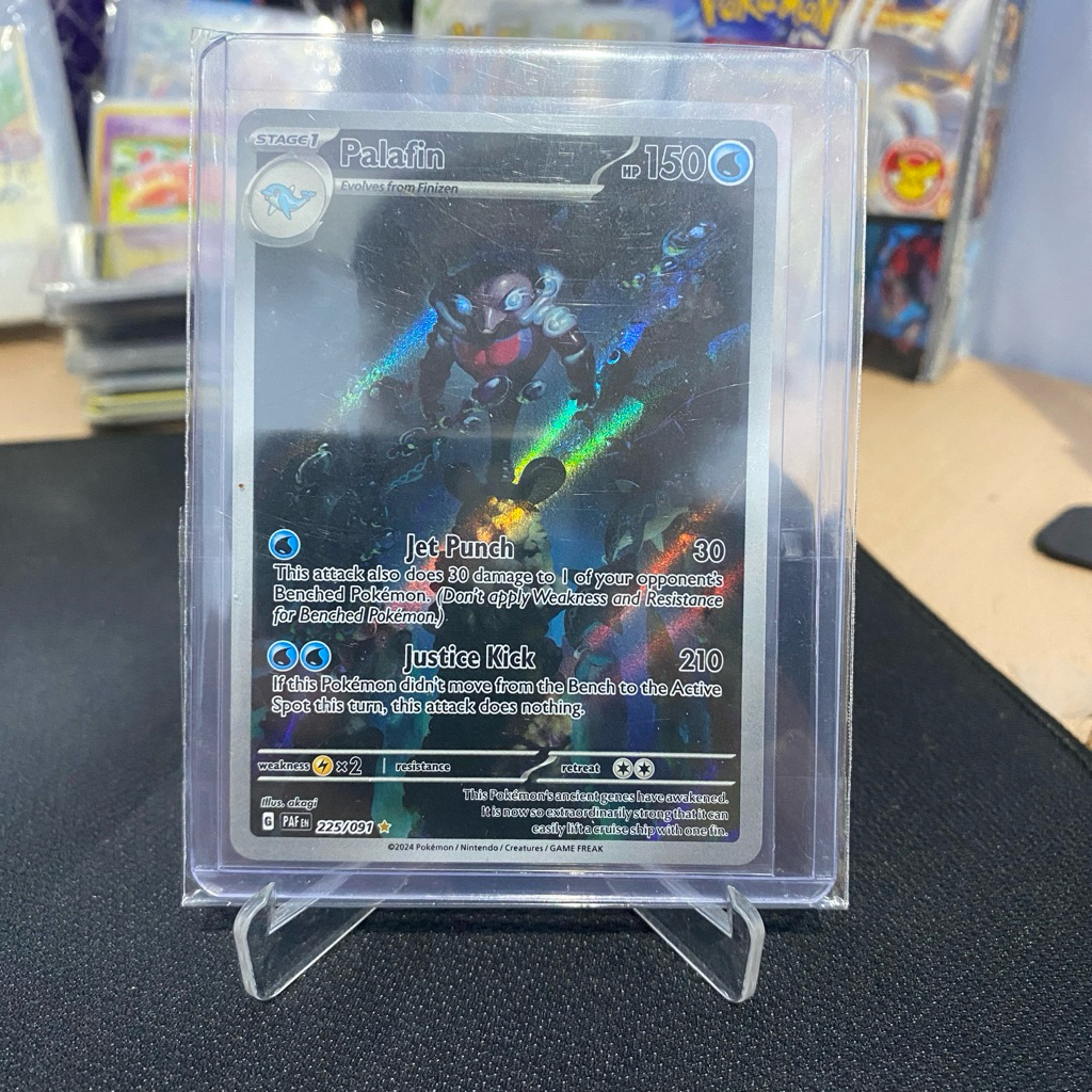 Palafin AR 225/091  (PAF) TCG Pokemon Paldean Fates 2024 ENG