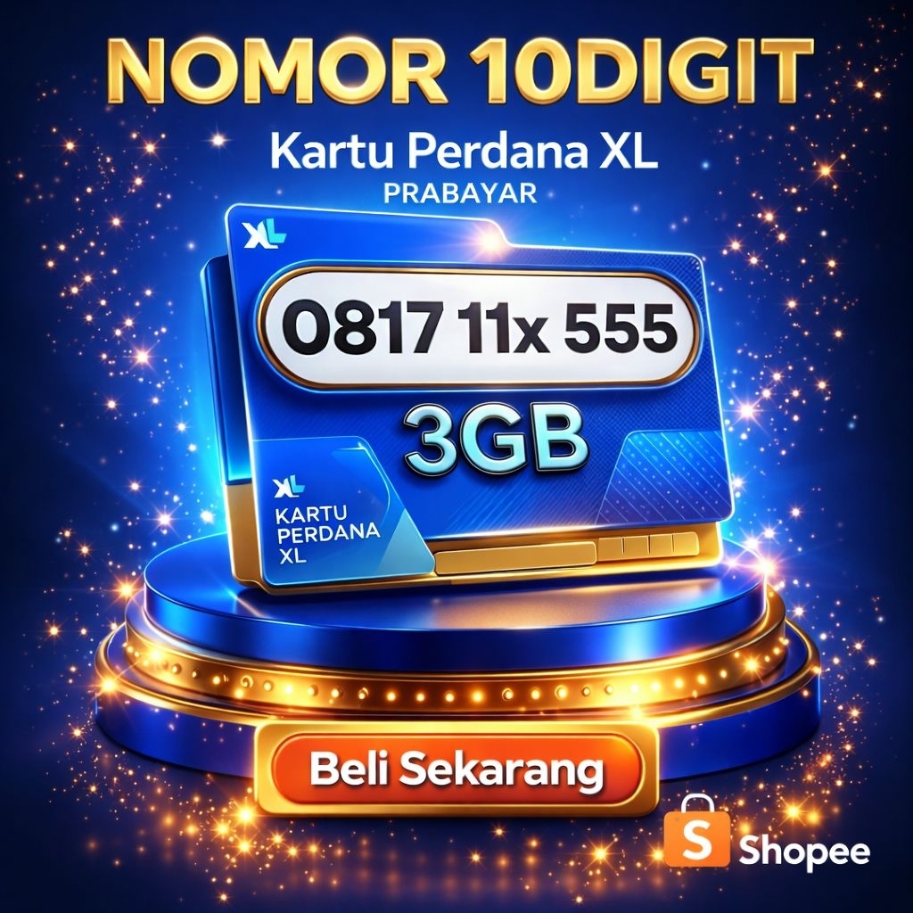 [NOMOR CANTIK 10 DIGIT] Kartu PerdanaXL 3GB, 30hr perdana cantik 5g nomor xl prabayar 10digit