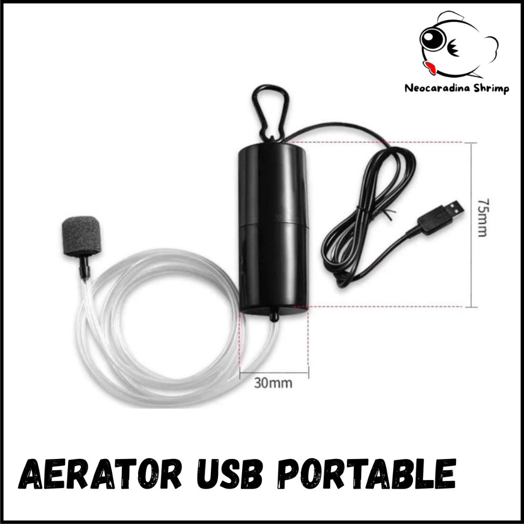 AERATOR USB PORTABLE || AERATOR AQUARIUM || POMPA UDARA MINI AQUARIUM || TAFFWARE AIR MINI PUMP