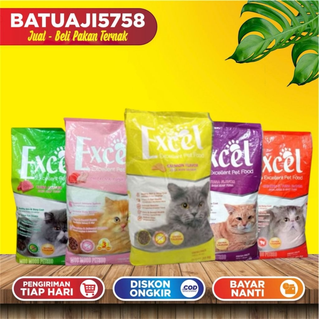 Excel Makanan Kucing 1 Karung / 1 Sak