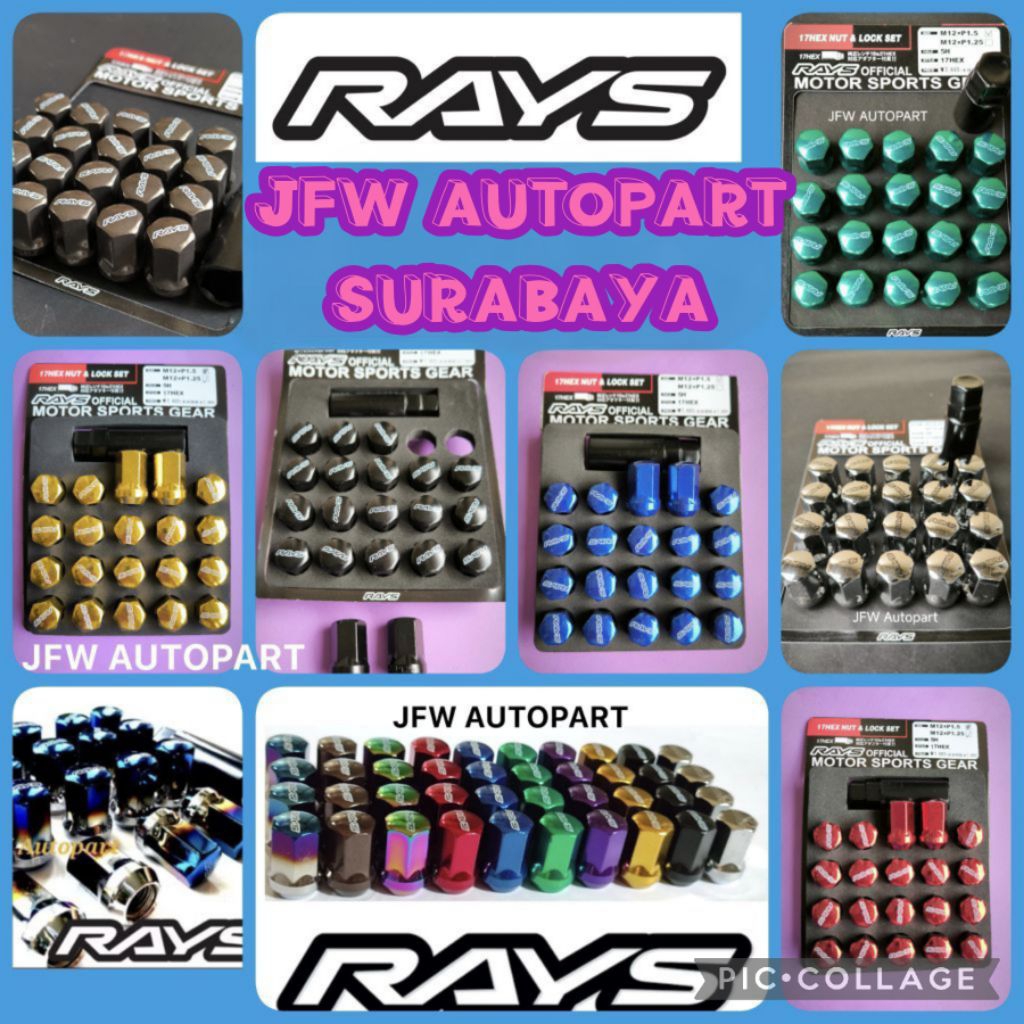 RAYS OFFICIAL MUR RODA RACING RAYS LUG NUT