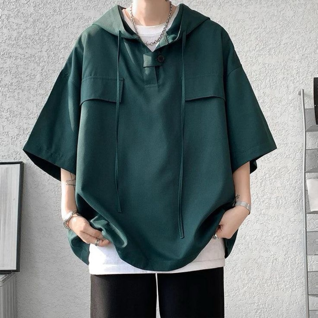 OVERSIZE HOODIE SHORT SLEEVE