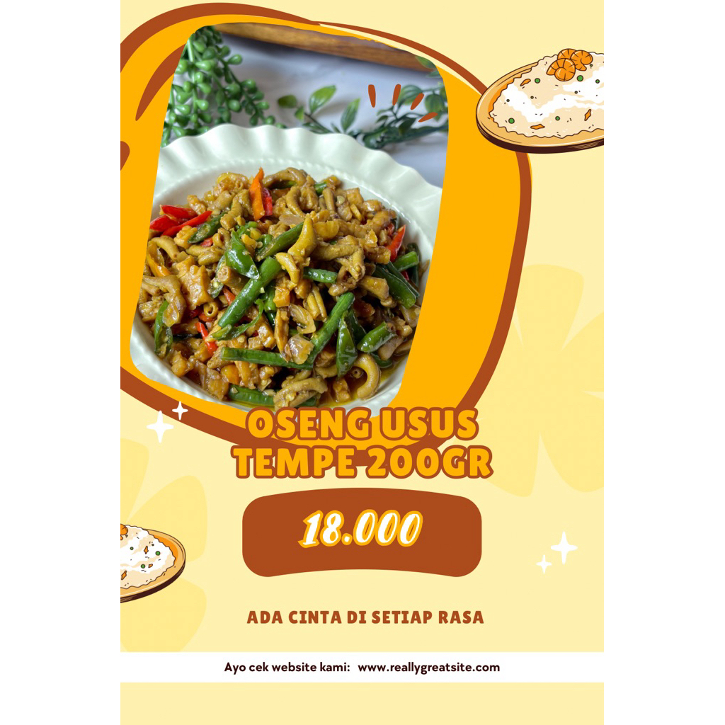 Oseng usus tempe