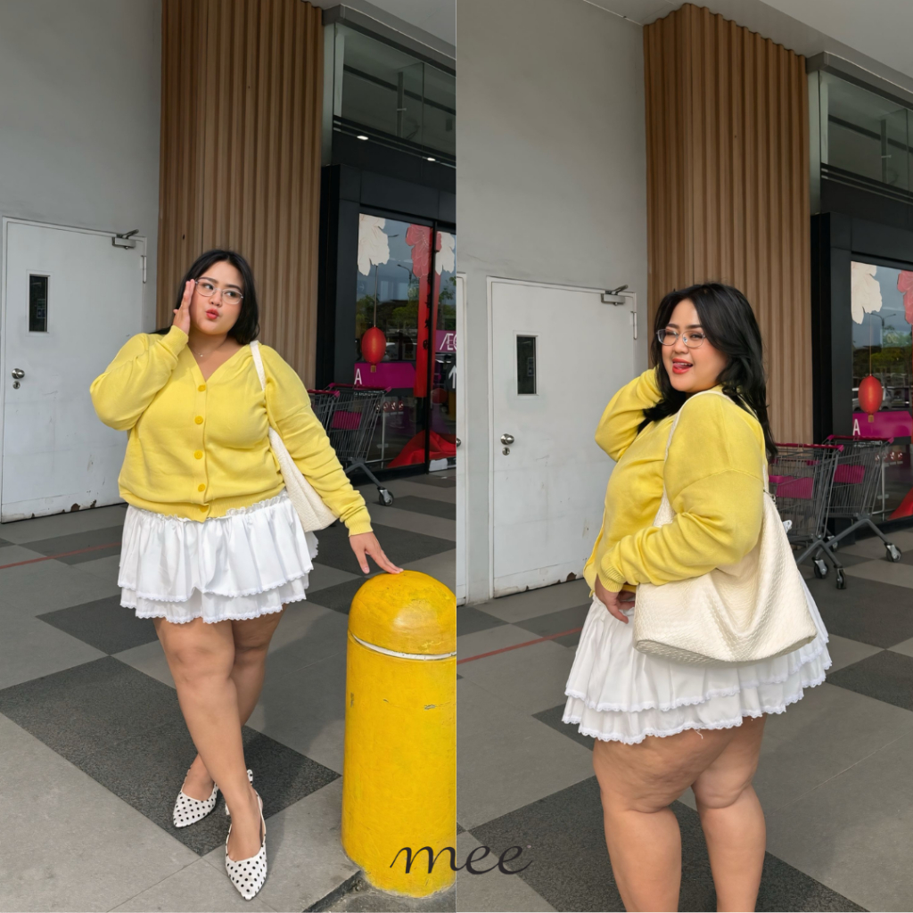 Hazel Cardigan | Cardigan Katun Big Size LD 140 | Cardigan Plus Size LD 140