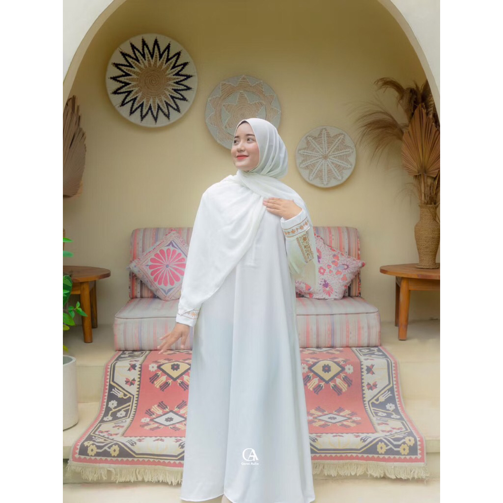 ABAYA MEDINA BY GERAI AULIA || GAMIS MUSLIM ARABIAN BORDIR PREMIUM