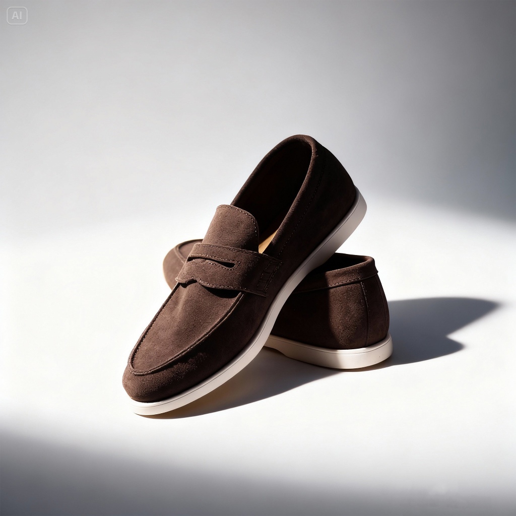 Sepatu Mokasin ENZO ESPRESSO Loafers Pria Seri BT Gaya Old Money Terinspirasi Shoes Flat dengan Desa