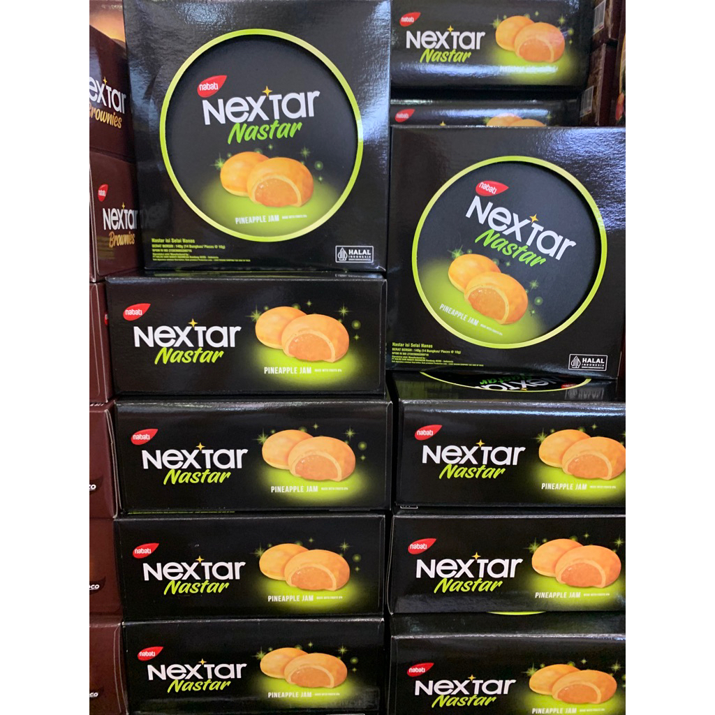 NEXTAR JAR/ KALENG/ Toples 140g NANAS/COKLAT