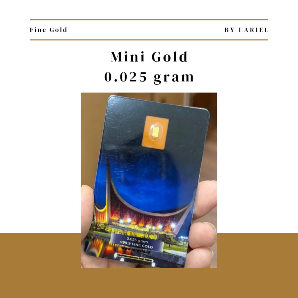 Emas Logam Mulia Murni Mini Gold - 0.025 gram