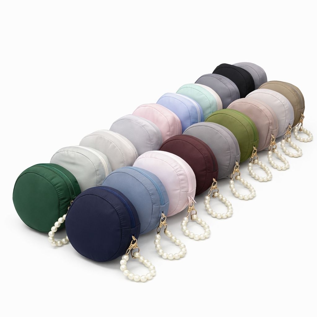 Mukena Silk Premium Polos Tas Mini Cantik | Mukena traveling Tas Mini Gantungan Mutiara