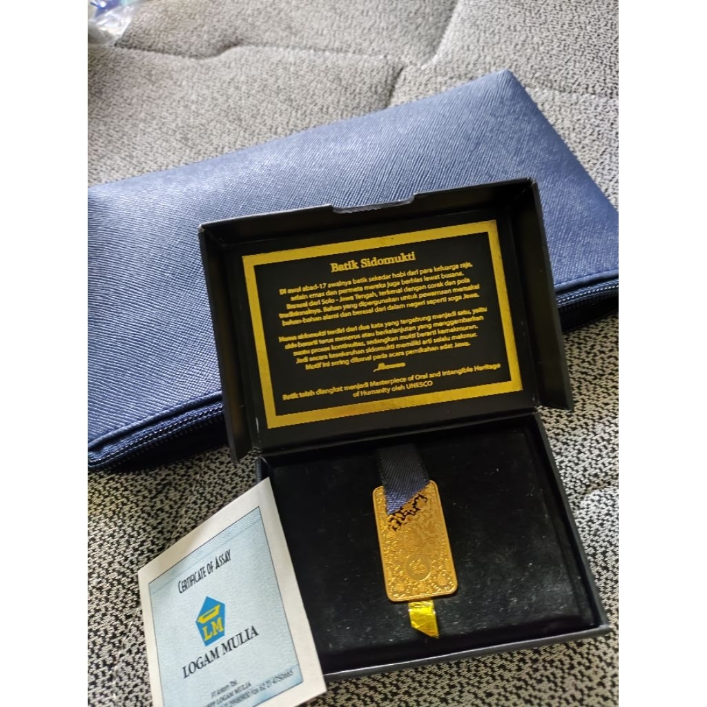 LOGAM MULIAN BATIK ANTAM MODE SIDOMUKTI 20GR (sido mukti) EMAS BATANGAN ANTAM batik series limited
