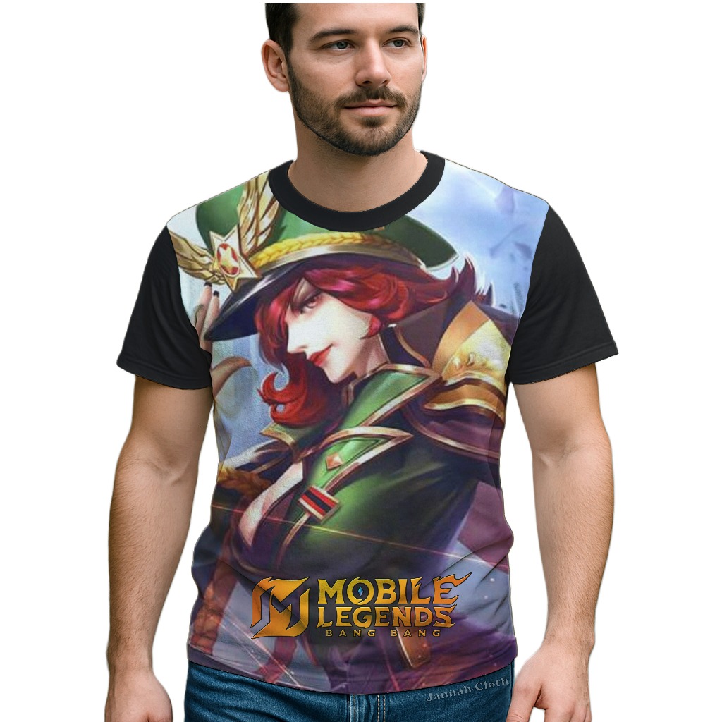 Kaos Mobile Legend Miya Captain Thorns Skin Starlight Printing Kode MLBB-04