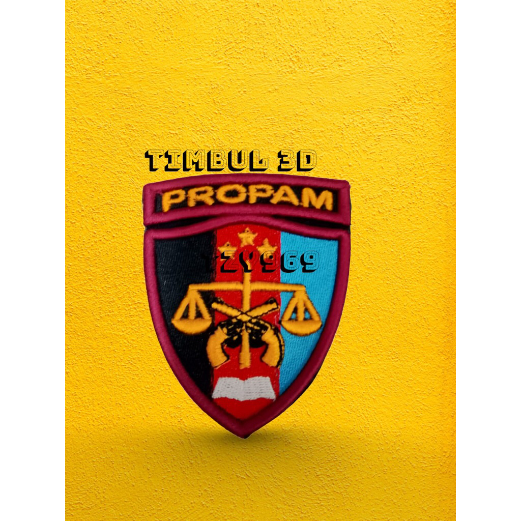 LOGO PROPAM BORDIR TIMBUL 3D